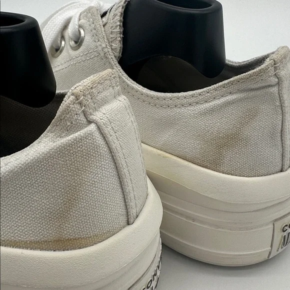 Chuck Taylor All Star Move White Classic Canvas Platform Lace up Women Size 9.5 - Picture 10 of 15